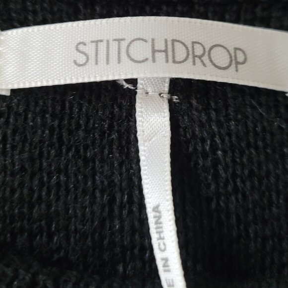 Stitchdrop black small a-line sweater dress - Picture 5 of 7